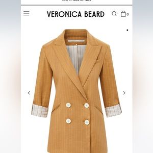 Veronica Beard - PARINETI DICKEY JACKET (Camel) Size 6 - BRAND NEW with tags.